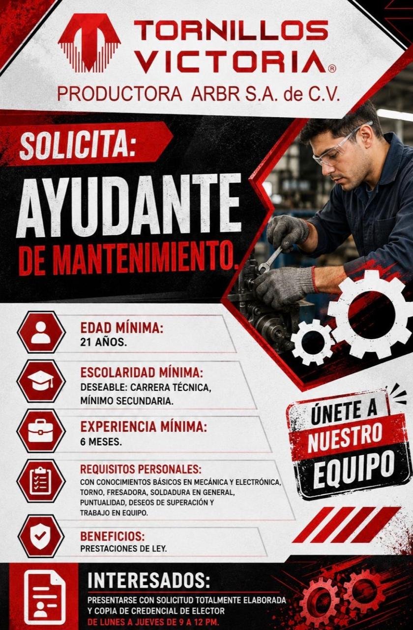 Ayudante de Mantenimiento