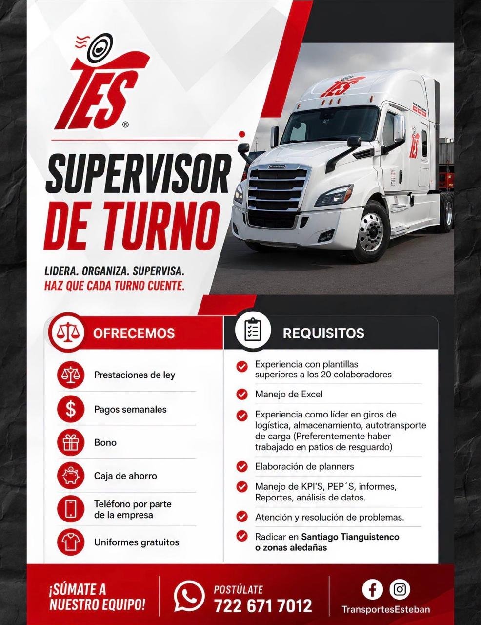Supervisor de Turno