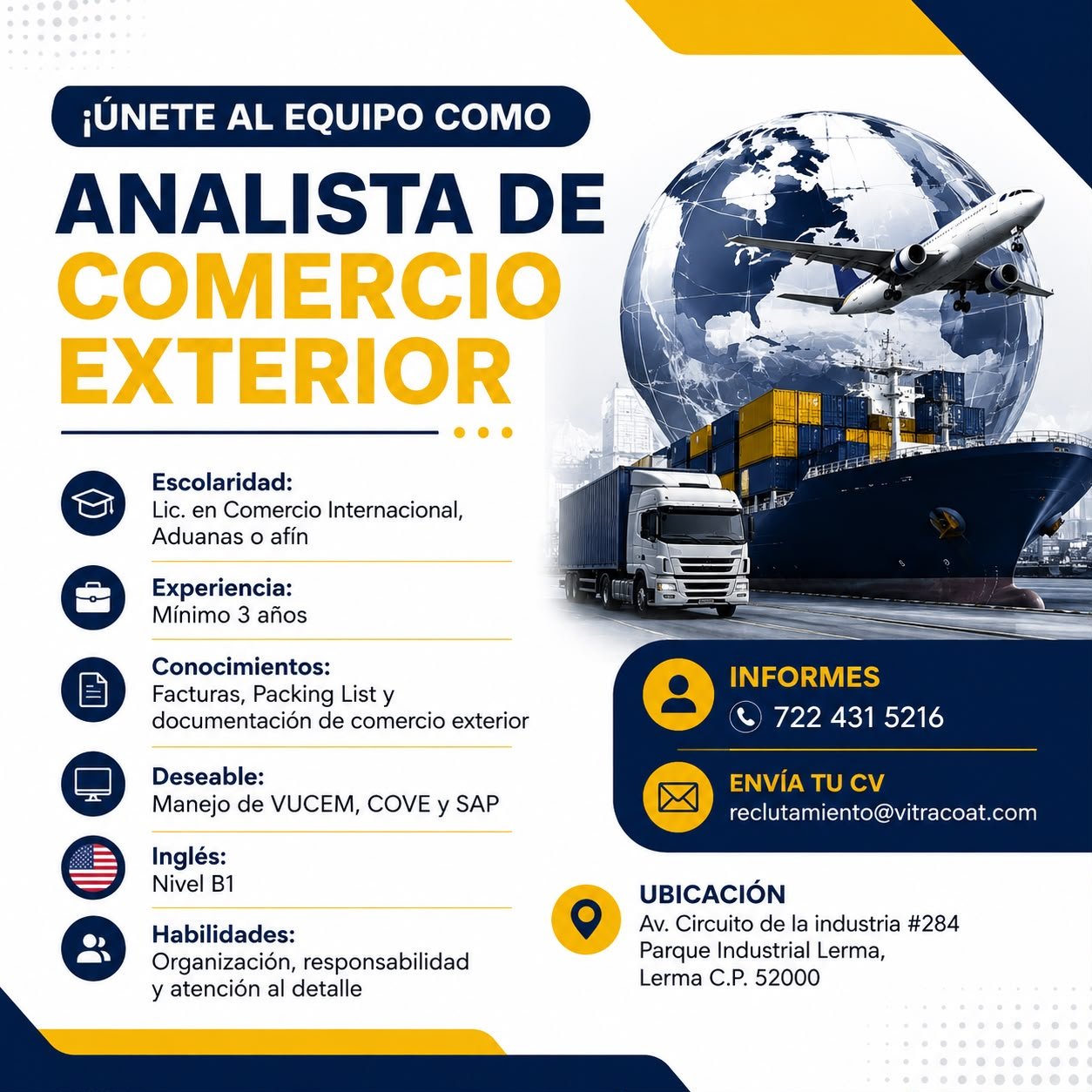 Analista de Comercio Exterior
