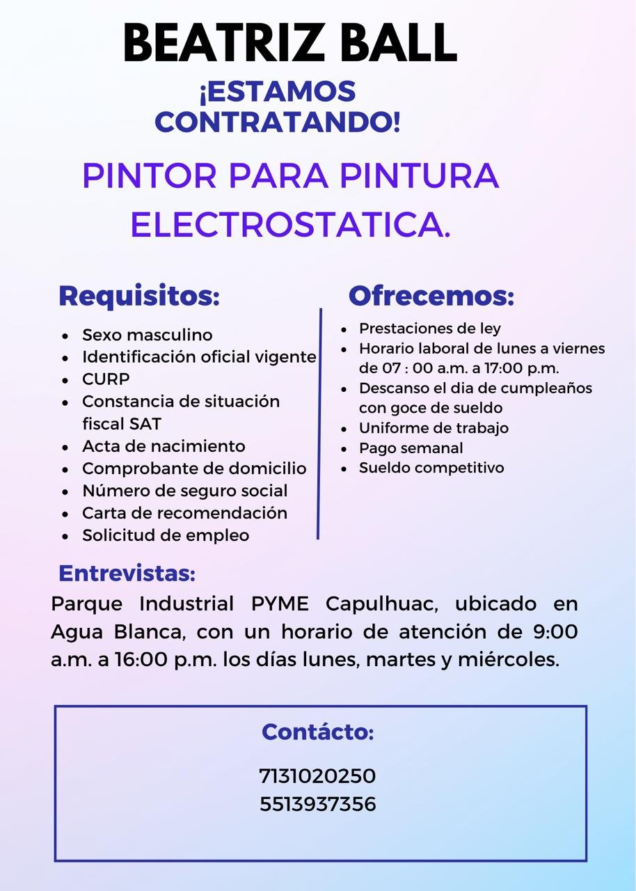 Pintor para pintura electrostática