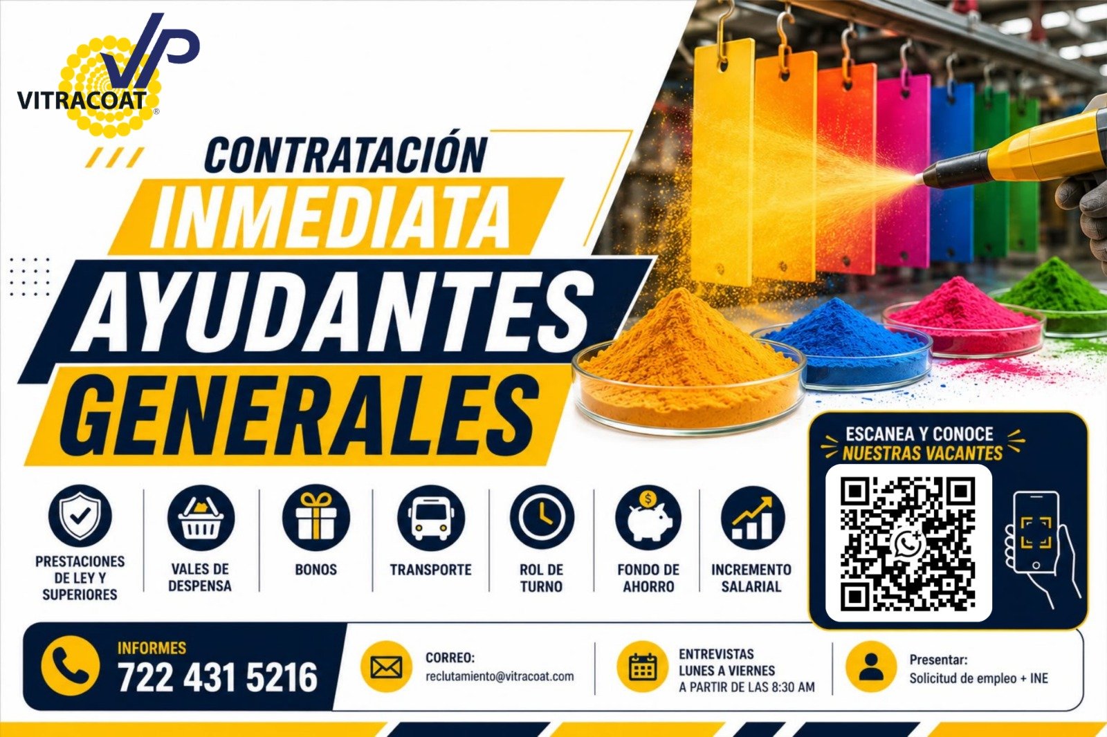 Ayudantes Generales de Almacén y Producción